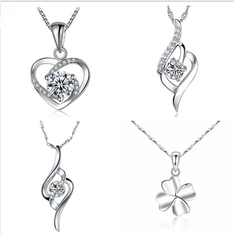 All Body Silver Pendant Earrings Are Simple And Atmospheric Necklace