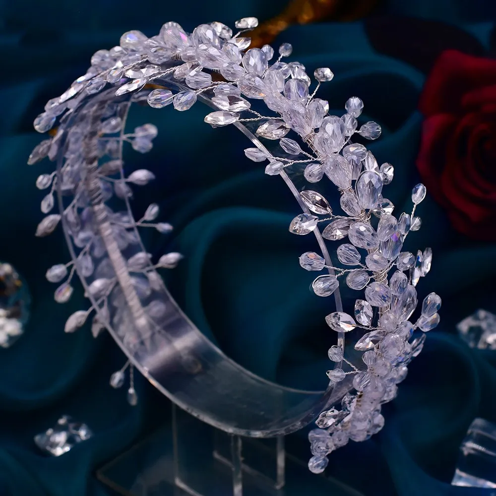 European And American Bridal Headwear Wedding Performance Jewellery - Crystal Headband Hp314