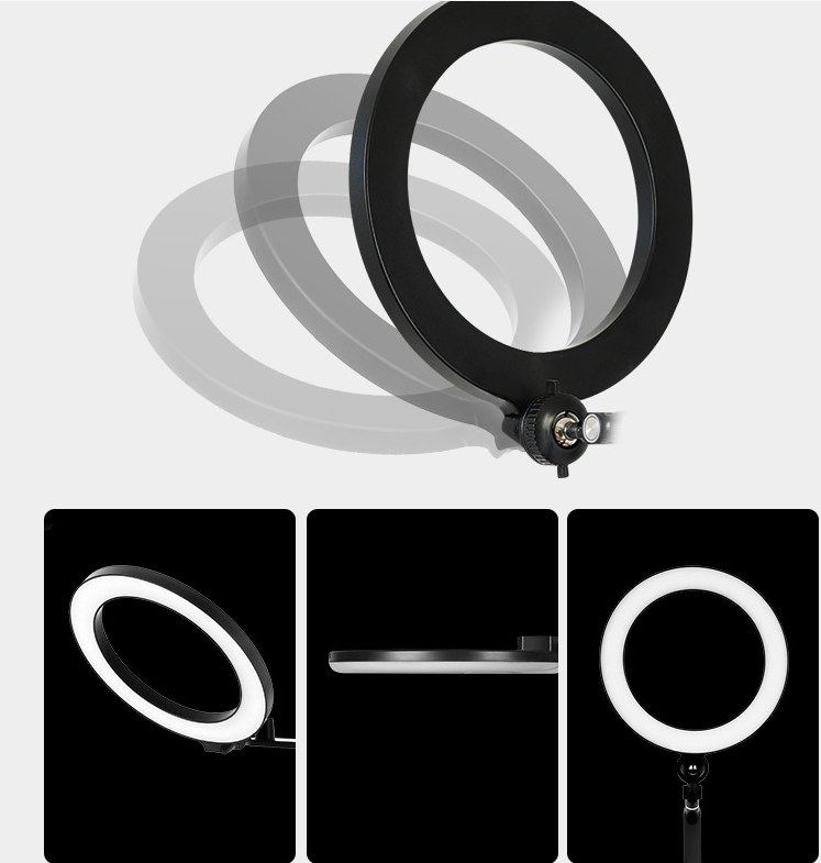 Mobile Phone Tablet Stand Shooting With Fill Light Floor Vertical Folding Rotation - Image 5
