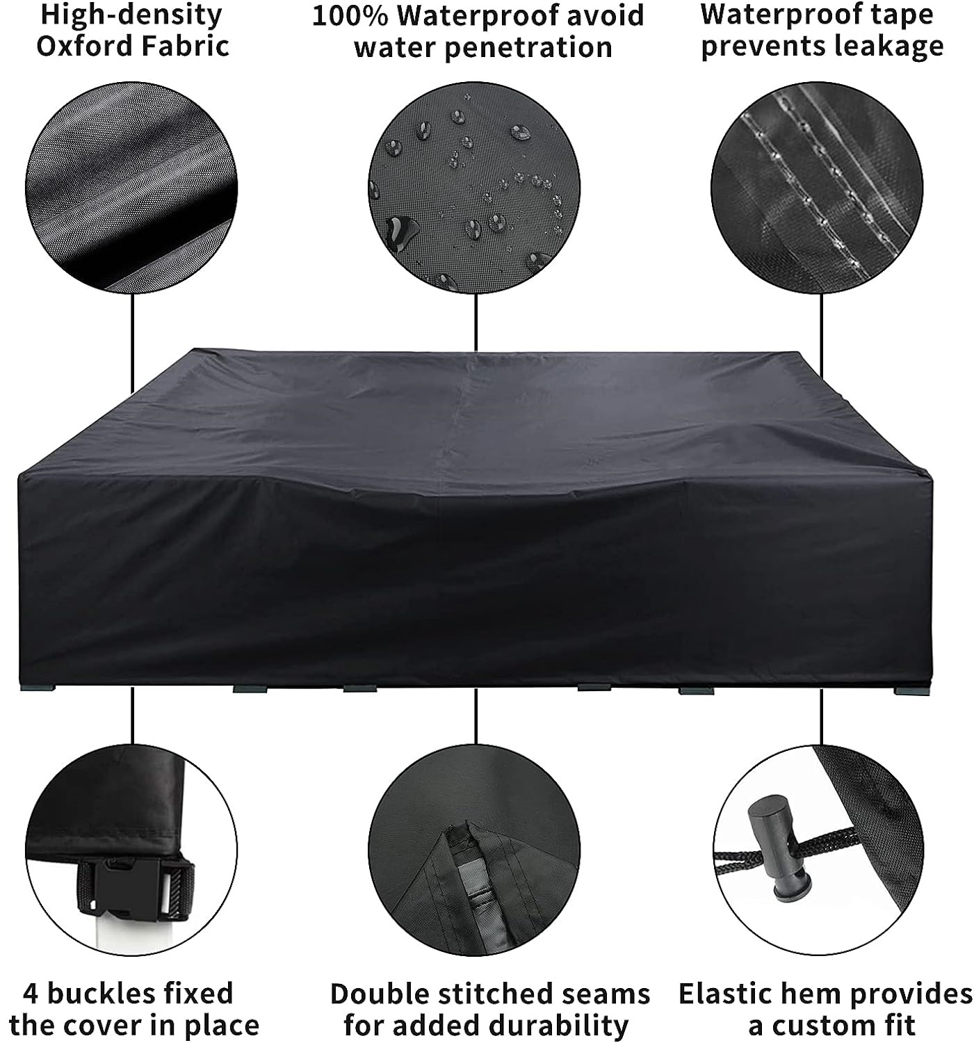 Heavy Duty Waterproof Garden Patio Furniture Cover For Rattan Table Sofa Outdoor — image 10
