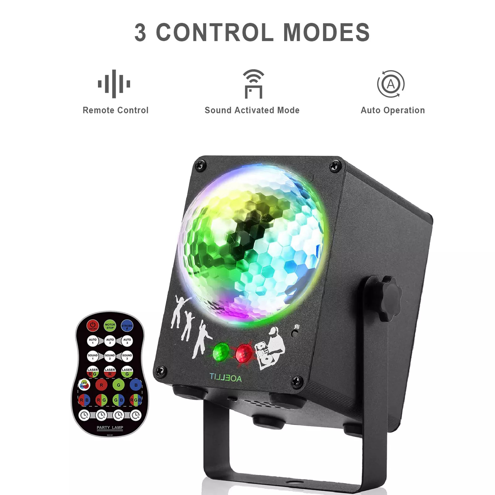 1240 Pattern LED Laser Projector Stage Light RGB Party KTV Club Lights Christmas