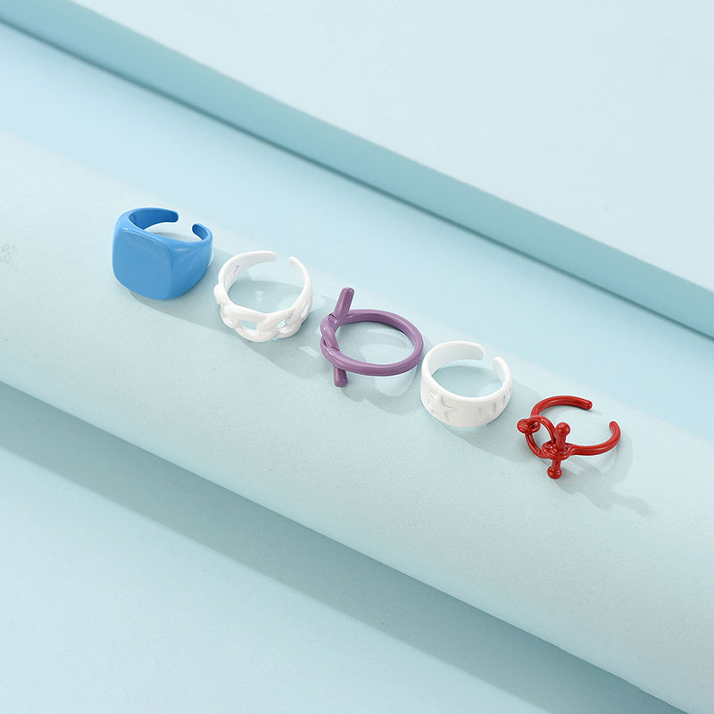 Fashion New Ladies Alloy Ring Alloy Ring Set