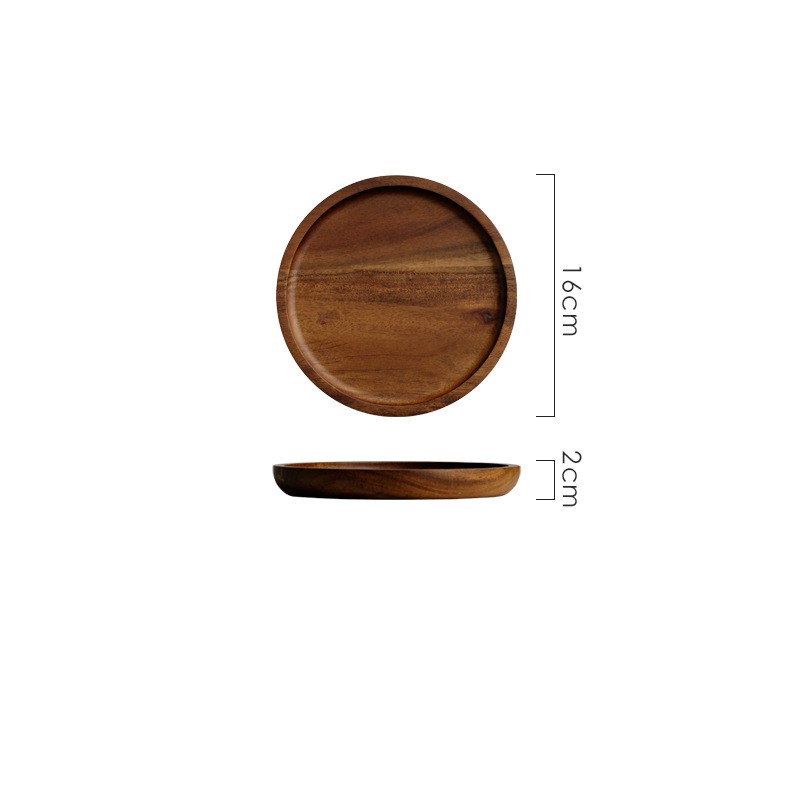 Title 8, Wooden Circular Japanese Storage Cake Tray