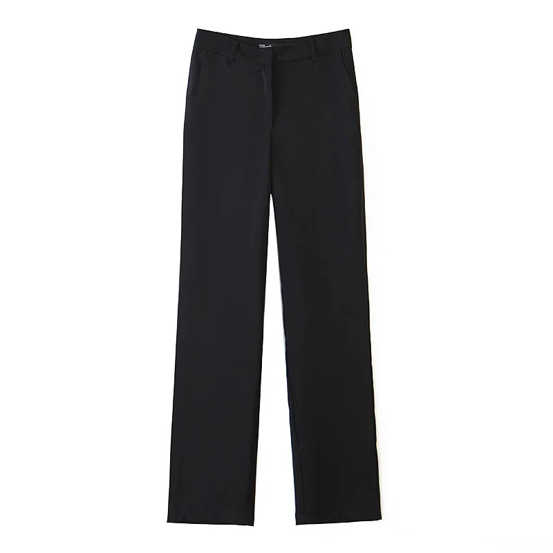 Title 1, High Waist Loose Straight-leg Casual Suit Pants