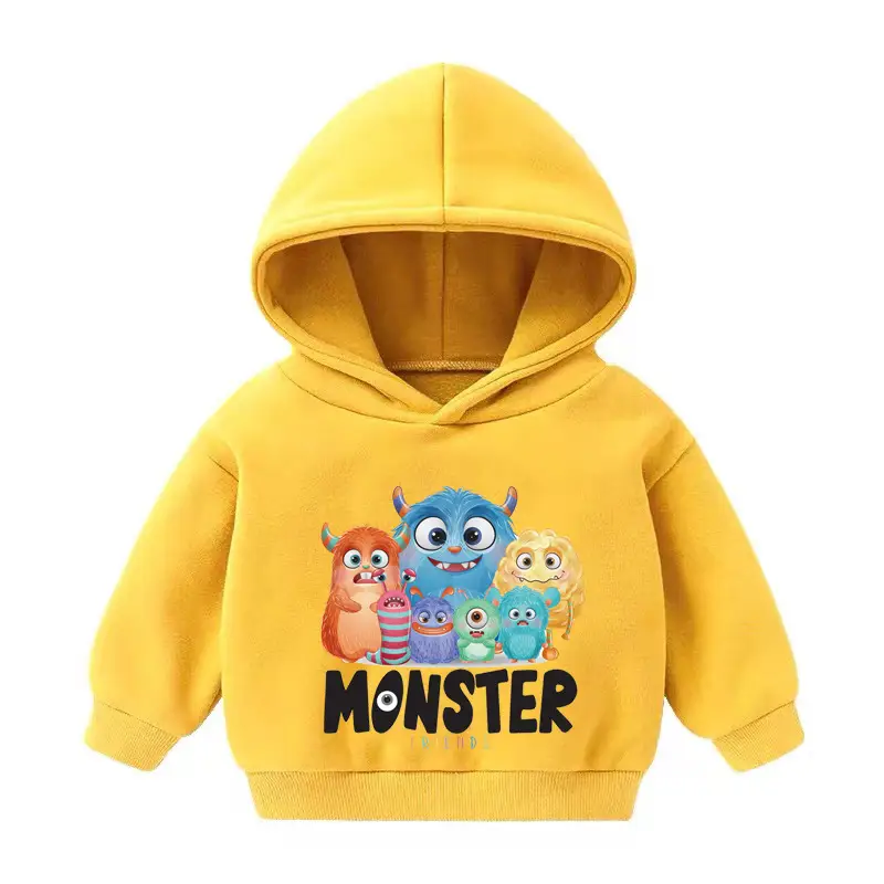 Boys And Girls Hooded Sweater And Cashmere Children's All-match Long-sleeved Clothes