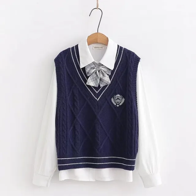 Women's Sweet Top Fashion Casual Set Navy Blue - Shop at LoveMi
