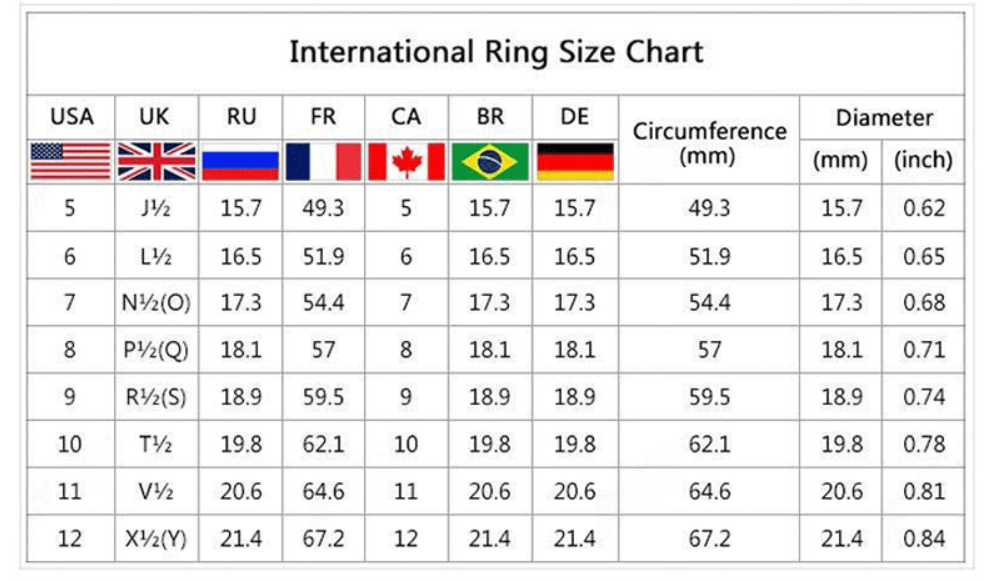 Women's Fashion Brass Couple Ring Set