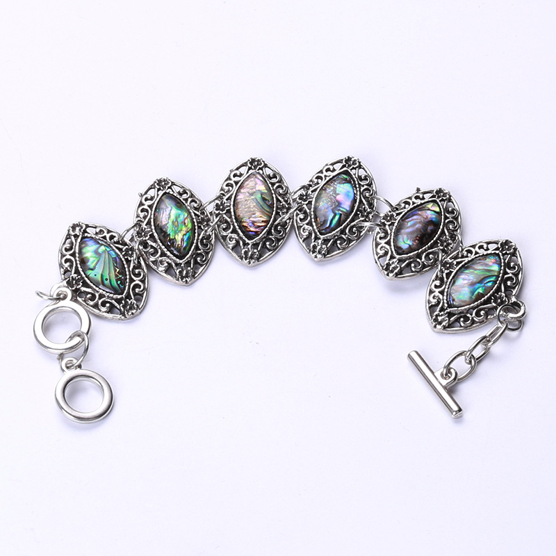Fashion Personality Oval Abalone Bracelet Distressed