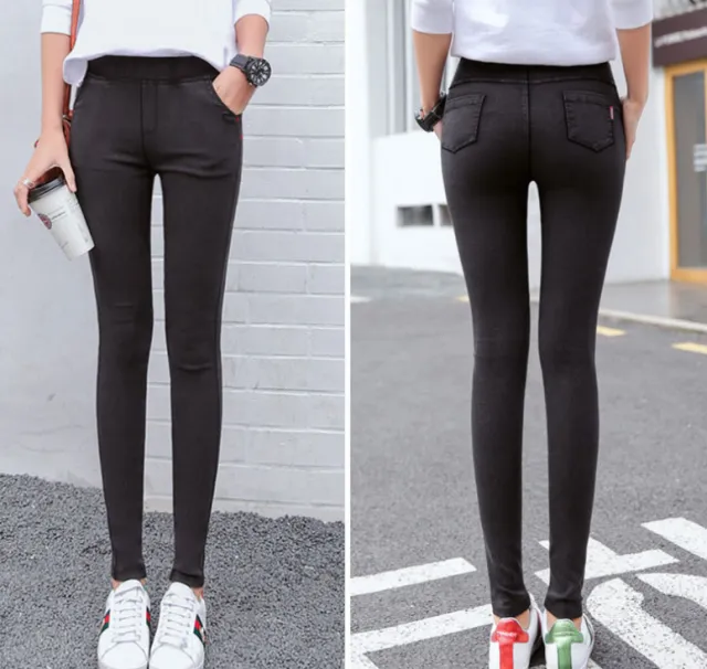 Nine Point High Waisted Tight Fitting Plus Size Leggings Snow Black - Shop at LoveMi