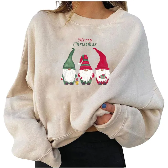 Fleece Christmas Personalized Printing Fashion Loose Sweater 12Style - Shop at LoveMi