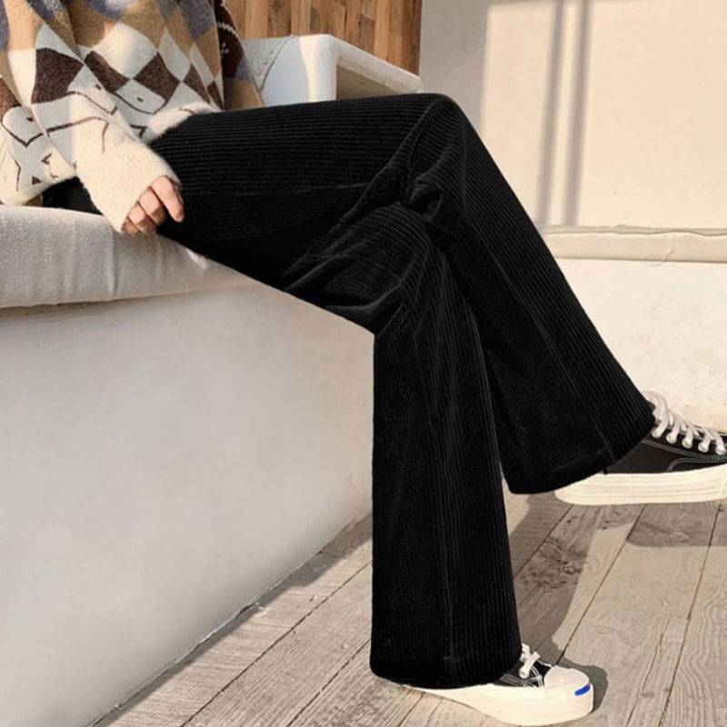 Student Korean Version High Waist Casual Straight Wide Leg