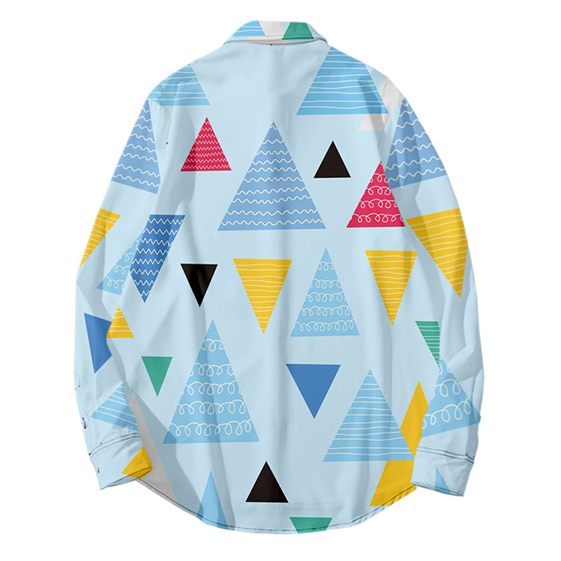 Couple Style Street Casual Loose Large Size Long-sleeved Shirt