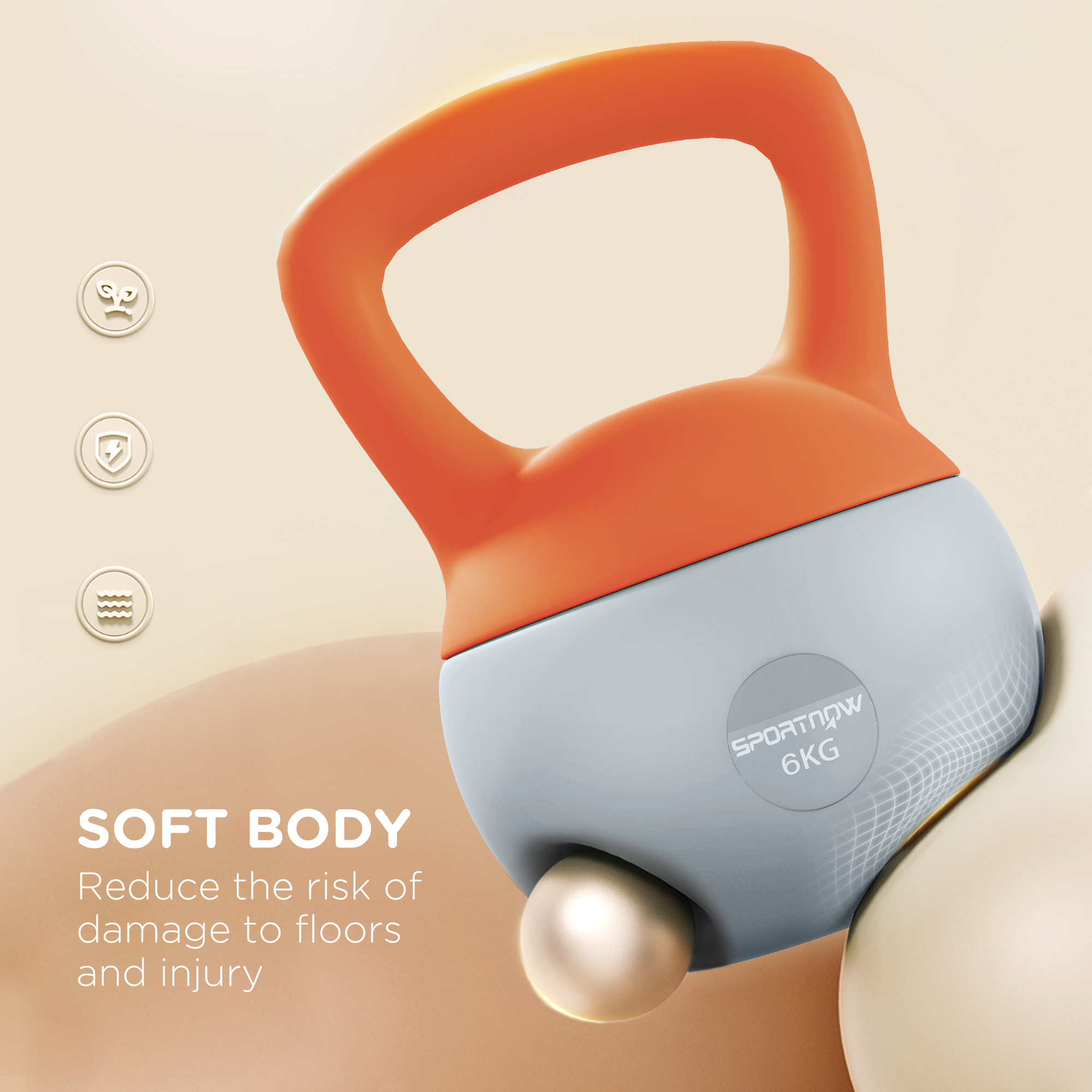 6kg Soft Kettlebell With Anti Slip Handle, Suitable For Home Gym — image 10