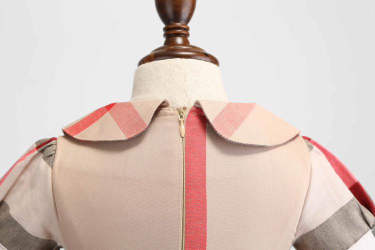 Women's Lapel Bow Short Sleeve Dress