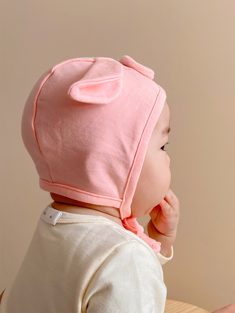 Title 3, Spring And Autumn Thin Baby Pig Hat Cute