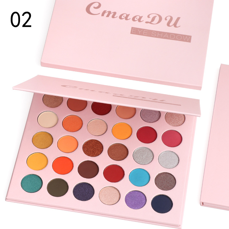 Matte Metal Waterproof Pearl Glitter Eyeshadow Palette 2 Style - Shop at LoveMi