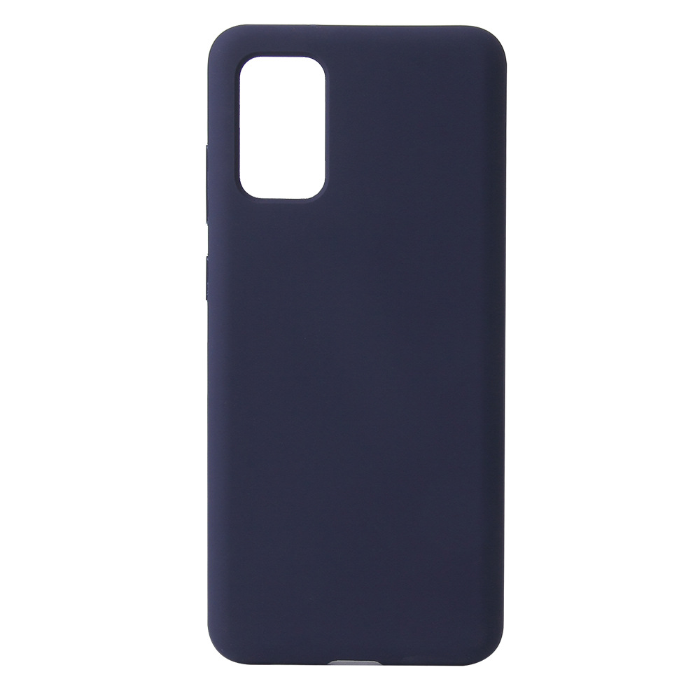 Coque de téléphone intégrale en silicone liquide – bleu cobalt – S21 Ultra