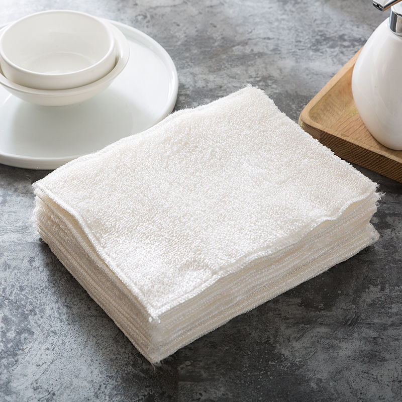 Title 5, Bamboo Fiber Double-sided Dishwashing Cloth Doe...