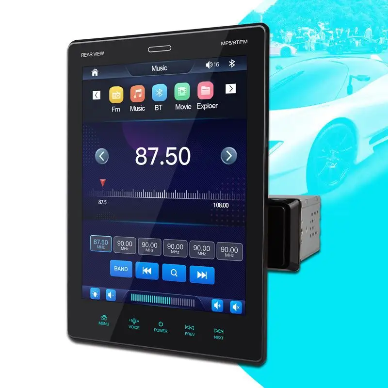 9.5 Inch Vertical Screen Car MP4 Card