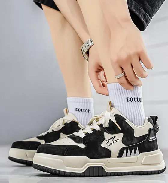 New Summer Men's Breathable White Sneakers, Trendy