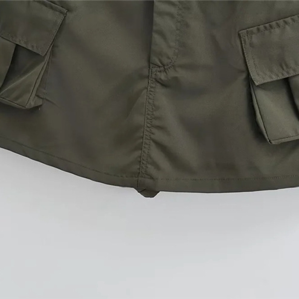 Vintage High-waisted Tooling Skirt