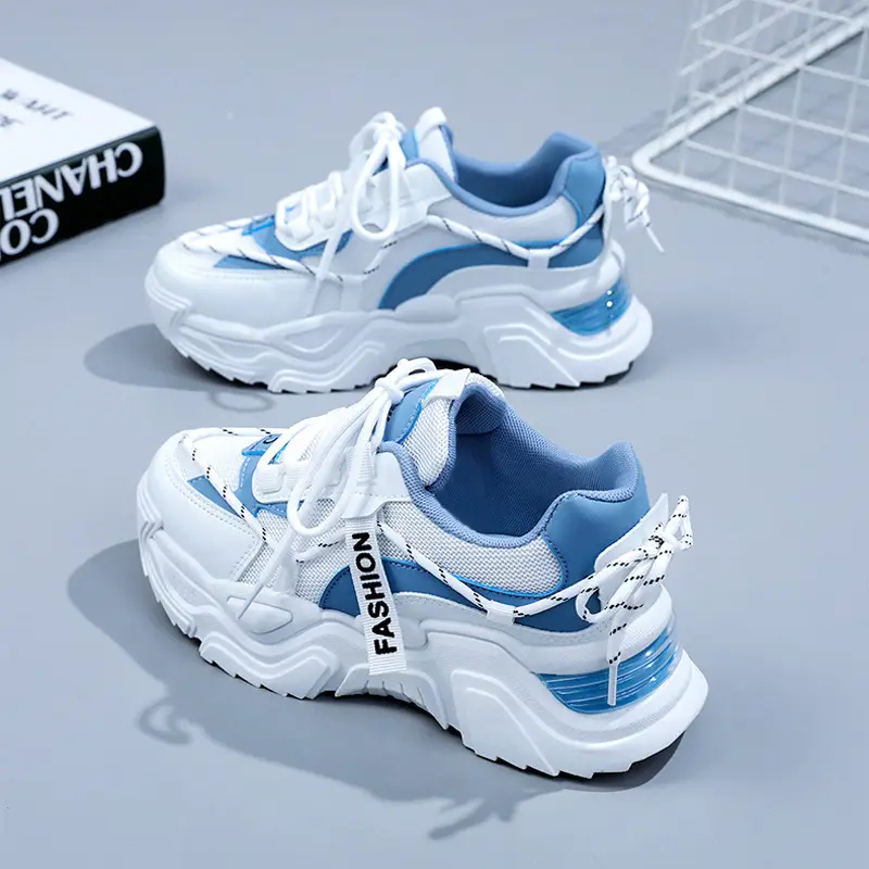 Women's Fashionable Breathable Mesh All-Match Platform Sports Shoes