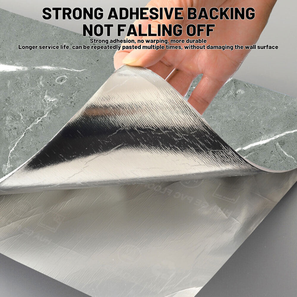 10x Marble Tiles Sticker Self-Adhesive Stick On Kitchen Home Wall Bathroom — image 3