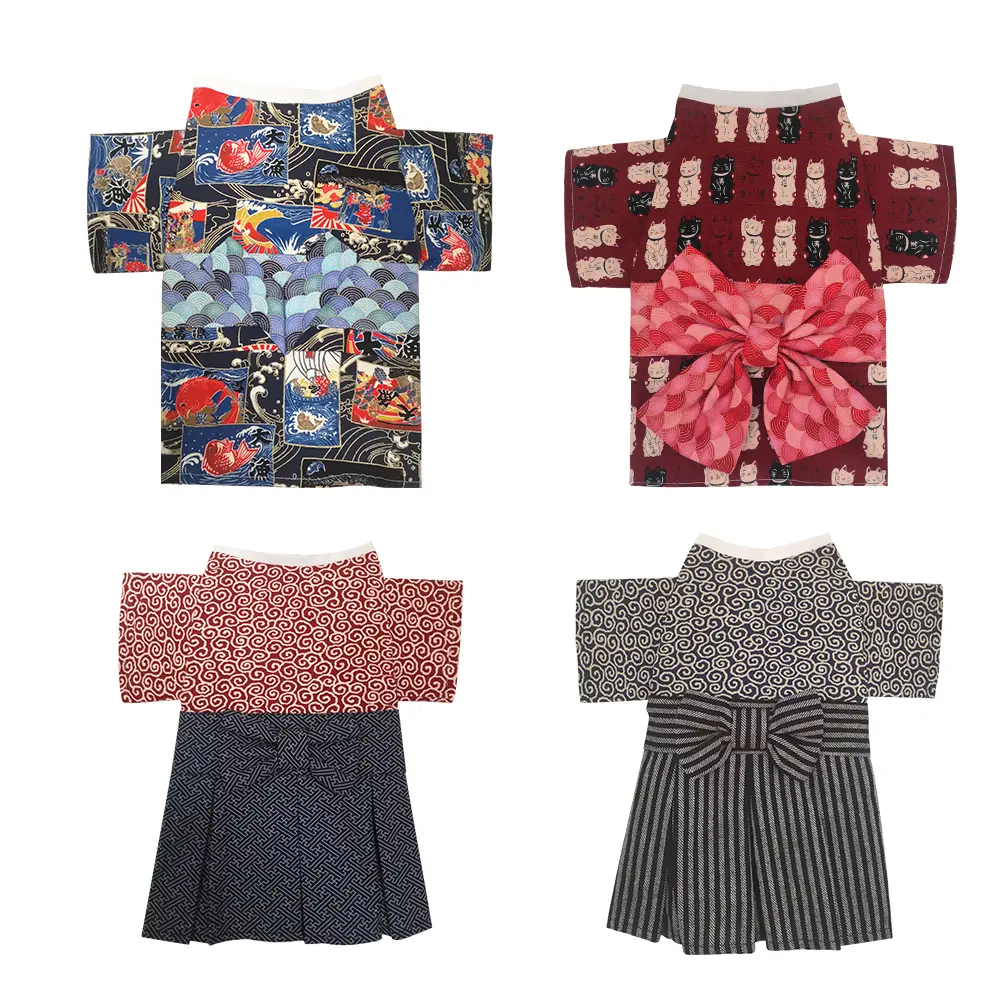 Pet Japanese Clothes Dog Kimono Fighting