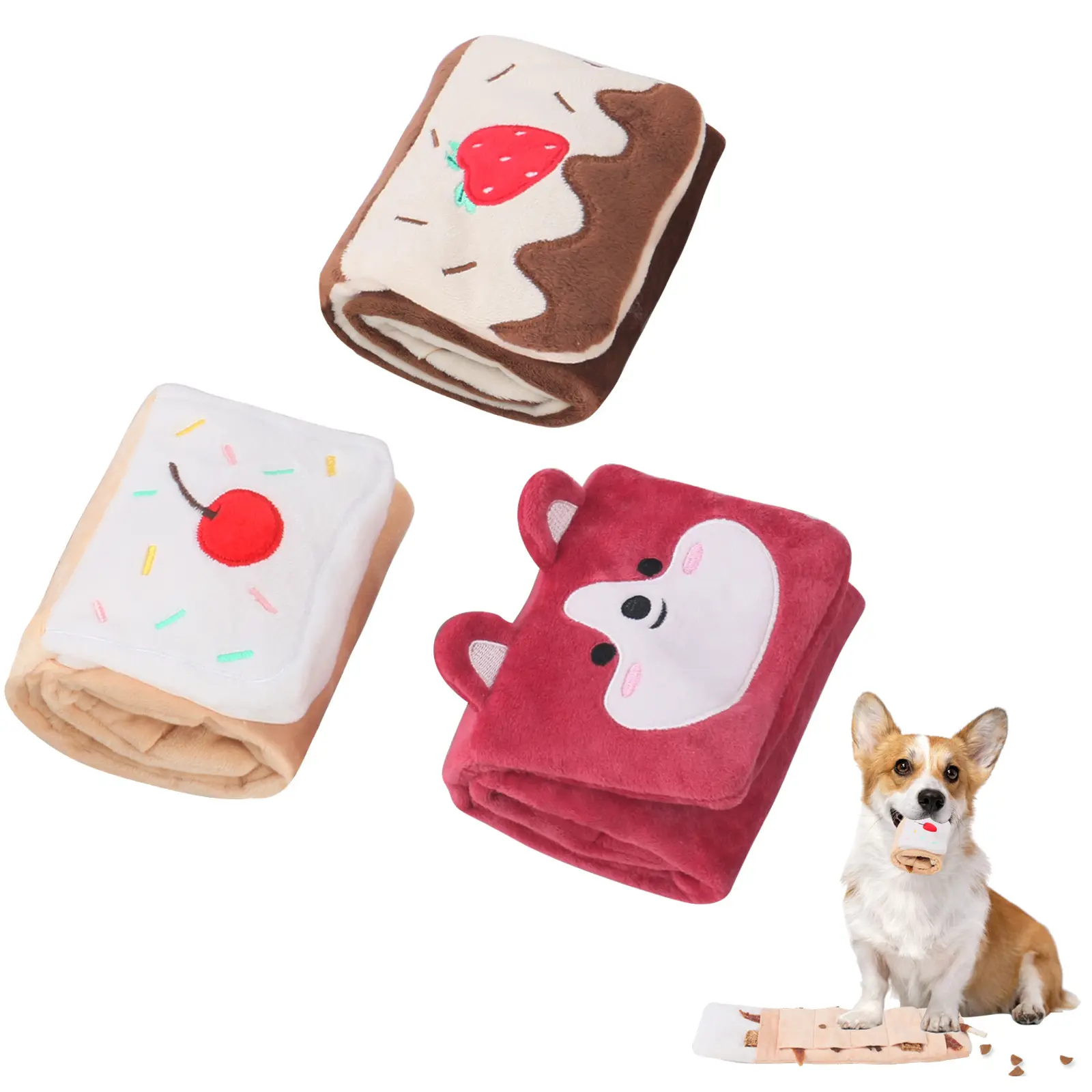 Pet Foraging Snuffle Mat Dog Plush Sound