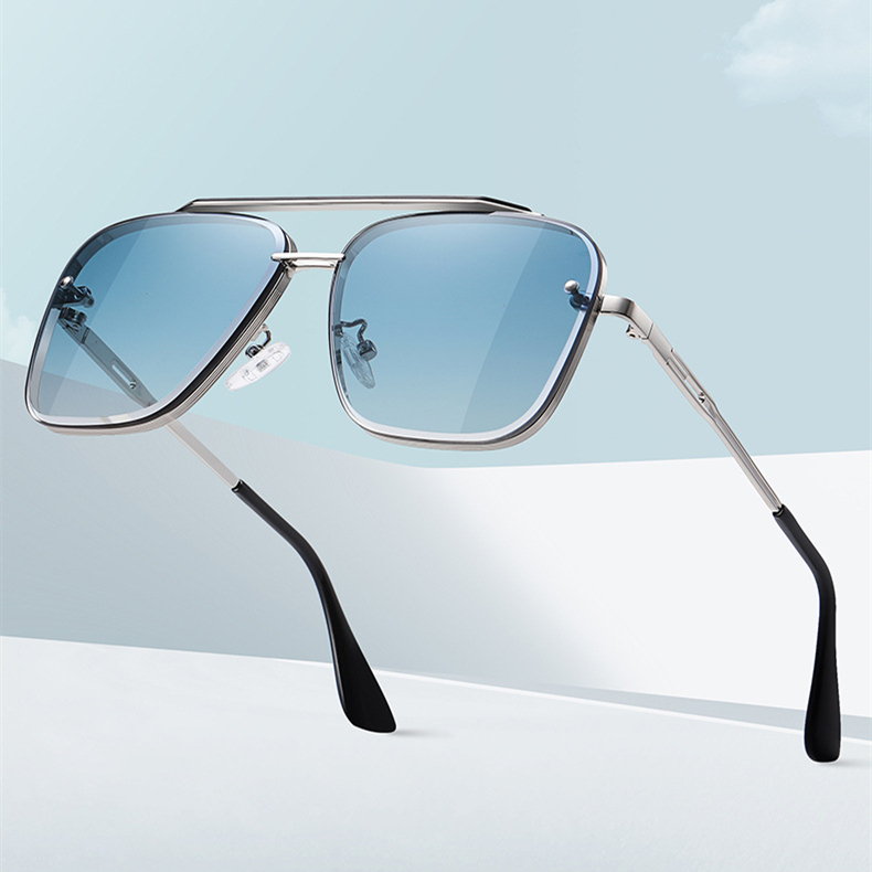 Colorful Dual Color Polarized Gradient Sunglasses - Image 3