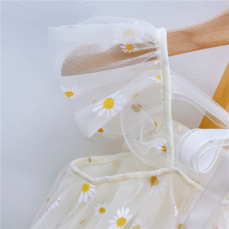 Children's Wear Little Daisy Skirt Puffy Princess Dress