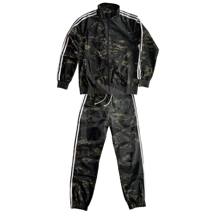 Camouflage Fighting National Spirit Boy Three Bar Stretch Cotton Sportswear