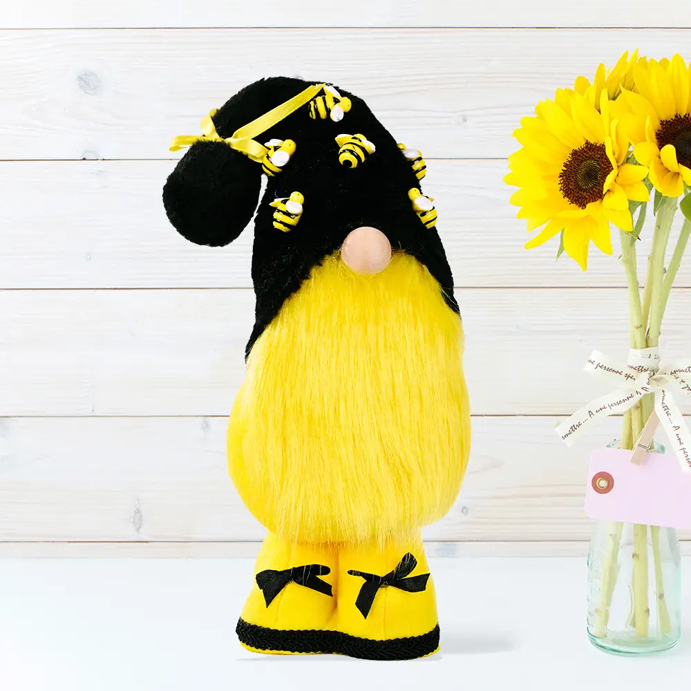 Bee Standing Ornament Doll Faceless Doll Elf Doll Creative Children