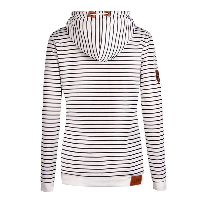 Title 1, Ladies striped plus velvet sweatshirt