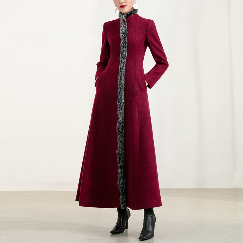 High End Rex Rabbit Woolen Woolen Coat