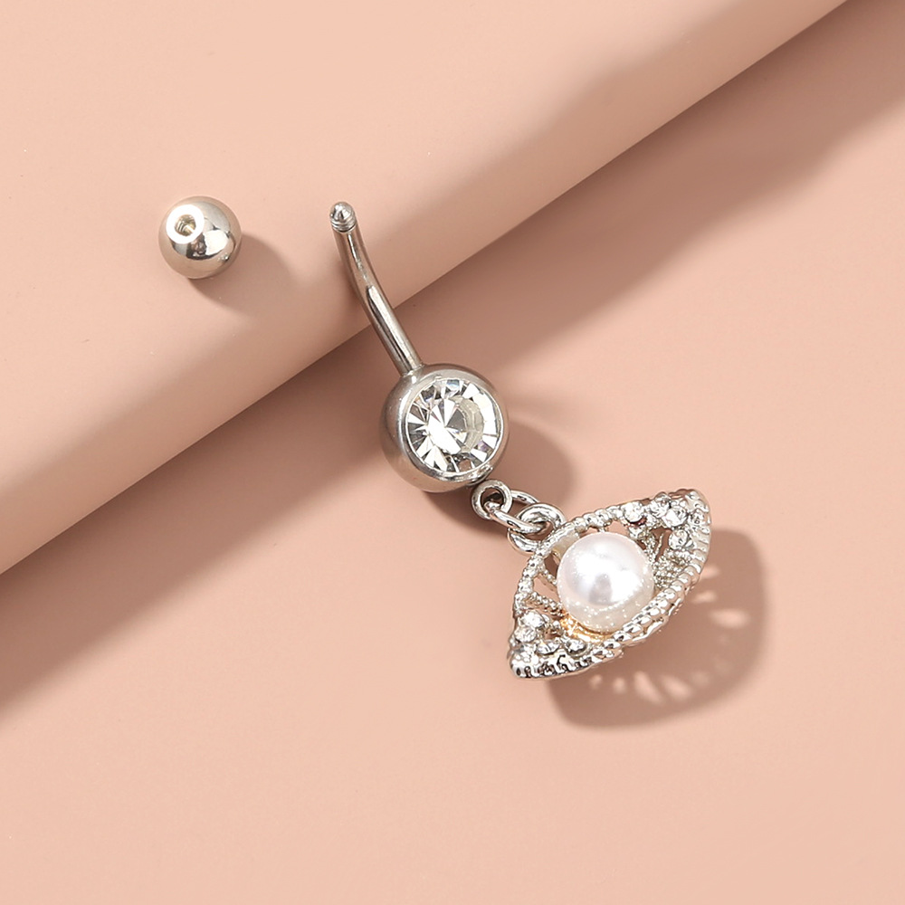 White K Demon Eyes Diamond Sexy Piercing Jewelry