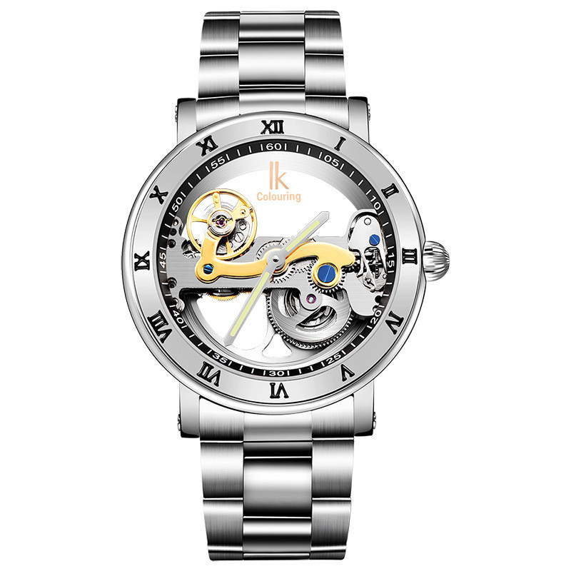 Double-sided Transparent Hollow Small Movement Flywheel Automatic Watch