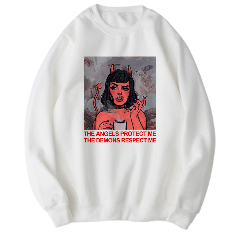 Title 18, Long sleeve plus size Harajuku retro sweater