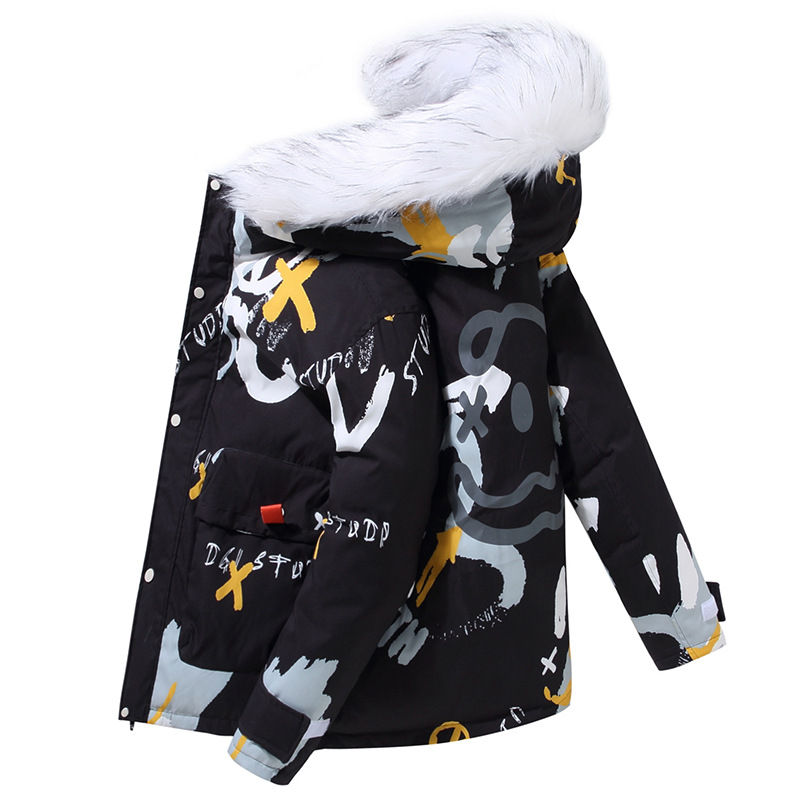 Men's Short Youth White Duck Down Warm Casual Jacket