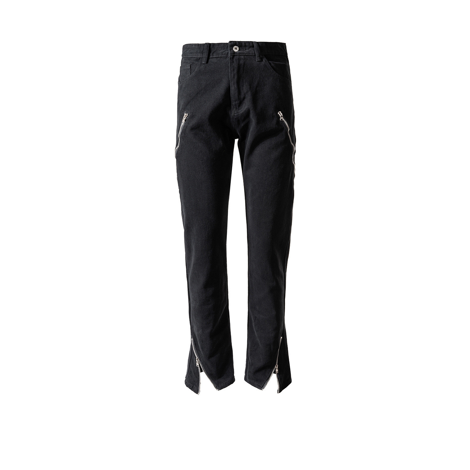 Decorative Wide-leg Trousers Unisex Straight-leg Jeans