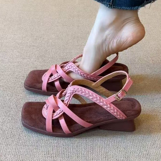 Woven Peep-Toe Sandals, picture 4 of 4