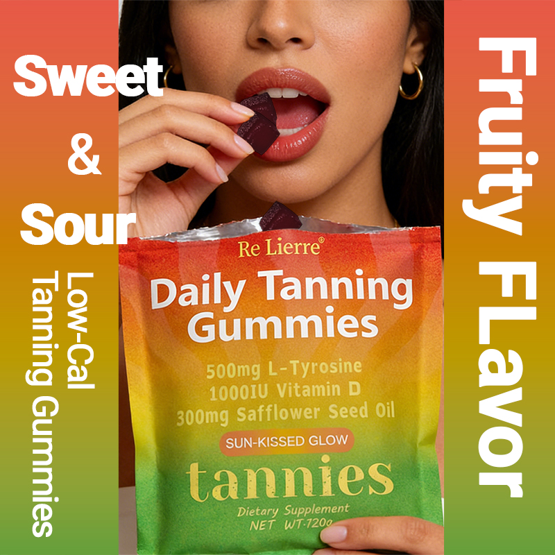 Daily Tanning Gummy Gummies-Strawberry Flavor