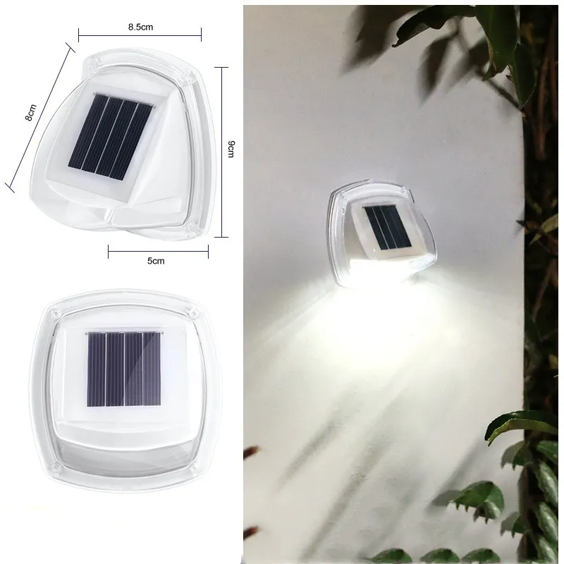 Outdoor Solar Courtyard Small Wall Lamp Garden Waterproof Rail Guarding Lamp Home Villa Wall Vintage Ornament Small Night Lamp – image 3
