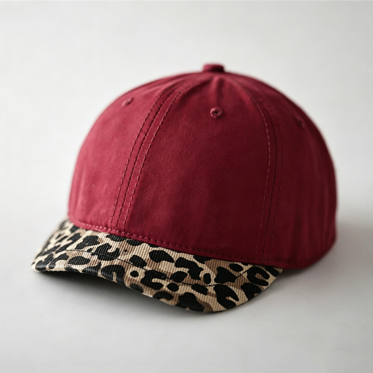 Leopard Print Baseball Cap — Unisex Street Style Hat