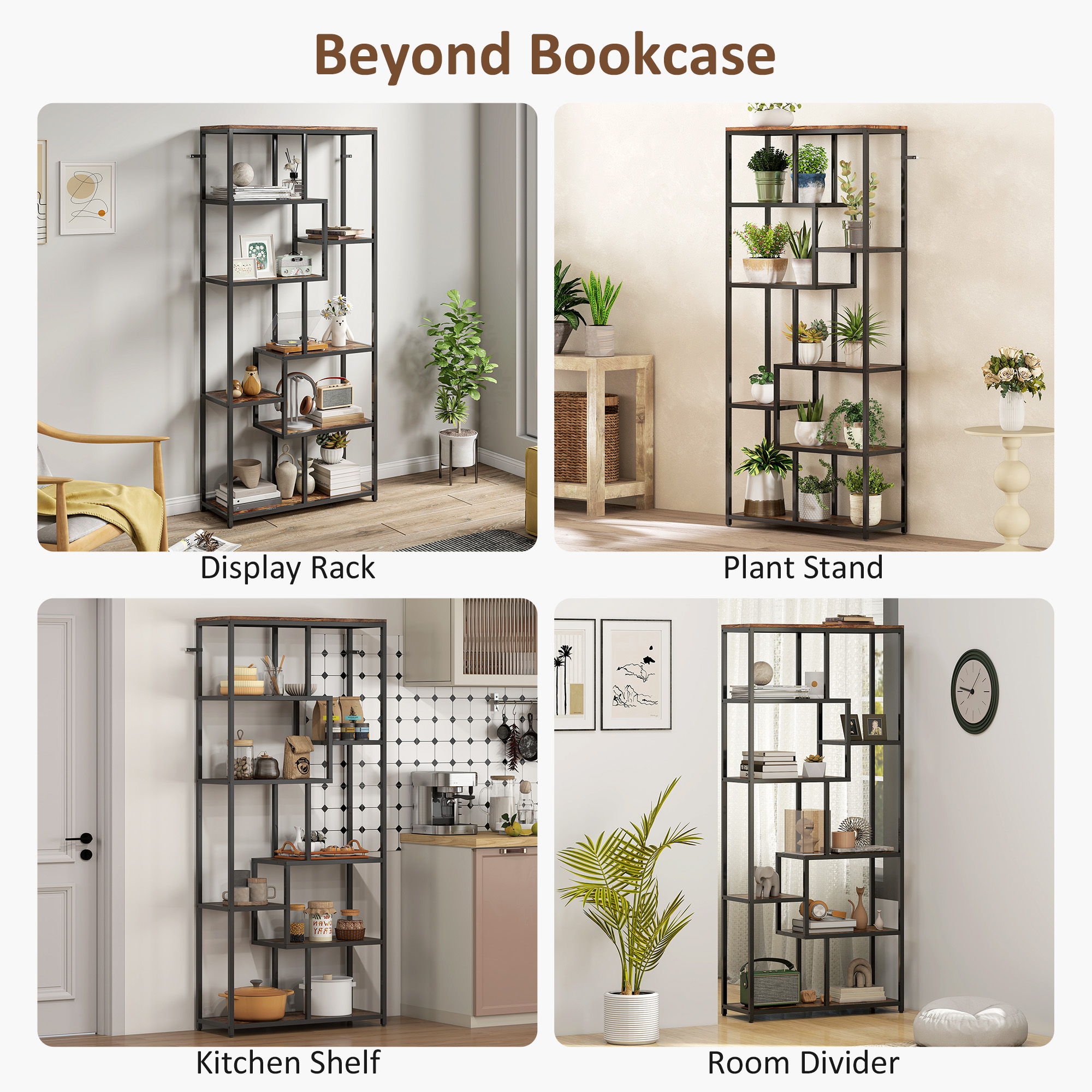 Seven Layer Geometric Bookshelf — image 4
