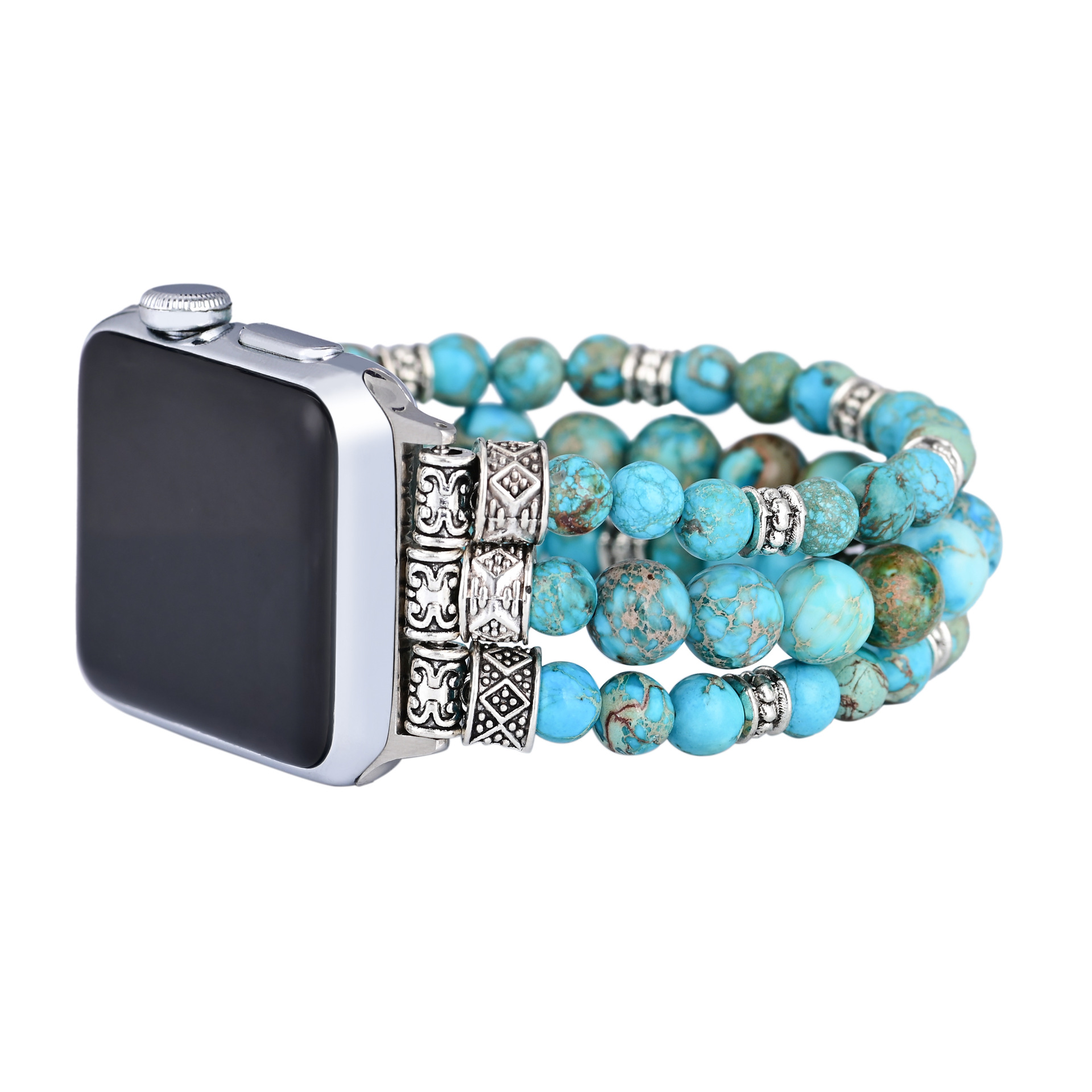 Title 2, Fashionable All-match Turquoise Beaded Watch Band