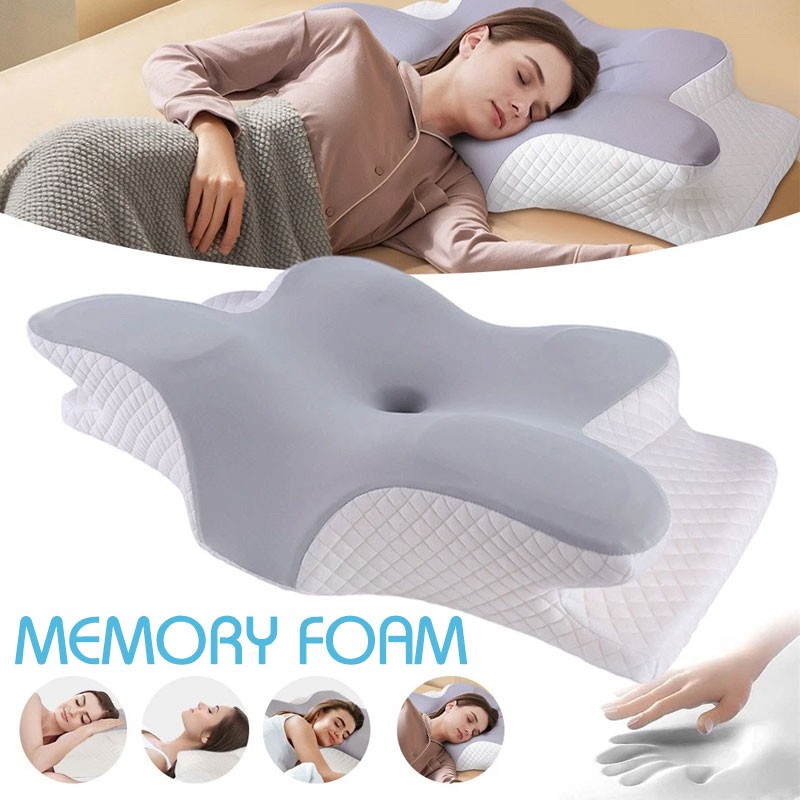 Cervical Memory Foam Neck Pillow Orthopedic Neck Back Support Anti Snore 11