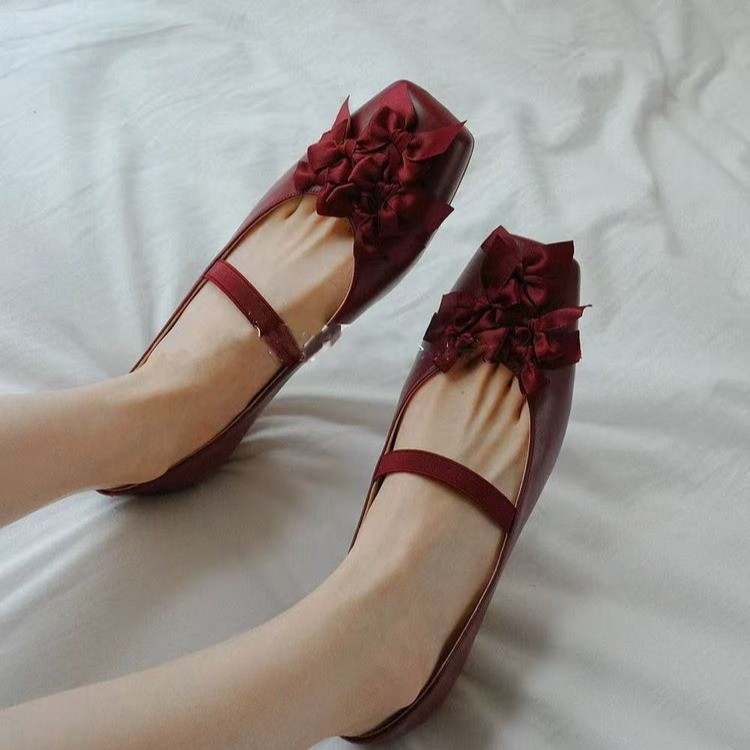 Square Toe Mary Jane Flats, picture 3 of 4