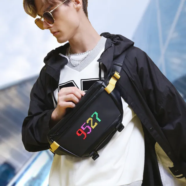 Cool Fashion Graffiti Custom DIY Shoulder Backpack Yellow - Shop at LoveMi