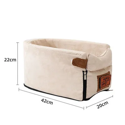 Pet Products Design Removable Zipper For Car Pet Nest - Beige